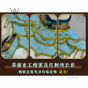 Qi Shiyi Cosplay Game Identity V Antique dealer Chinese style cheongsam accessory set for carnival Halloween costume in stock