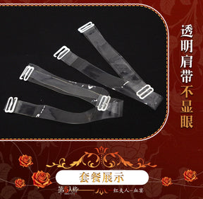 Identity V Marie Blood Feast Red Feast Dress Cosplay Costume Cos Game Anime Party Uniform Hallowen Play Role Clothes Clothing