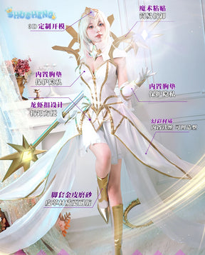 Shusheng LoL Lux The Big Element Makes Women Cosplay Costume Cos Game Anime Party Uniform Hallowen Play Role Clothes Clothing