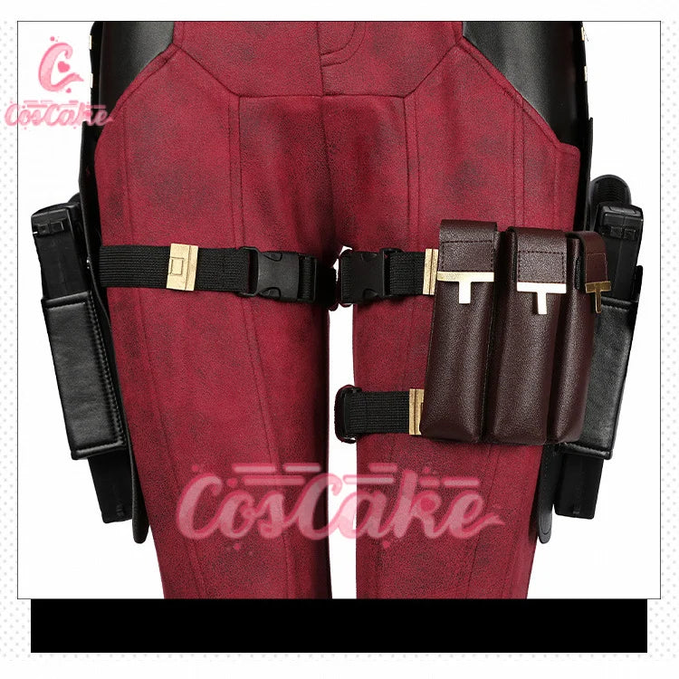 New Deadpool Cosplay Cosutme Wade Winston Wilson Jumpsuit Belt Cosplay Costume Movie Anti-hero Suit Halloween Women's version