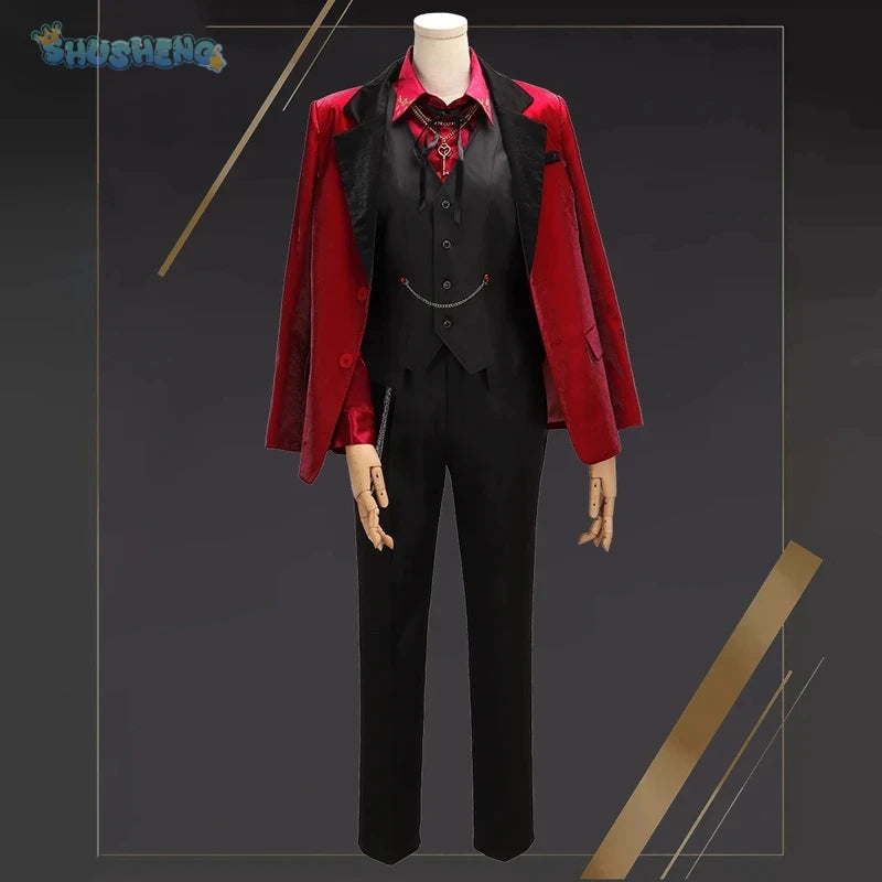 Vtuber Lauren Iroas 3rd Anniversary New Clothes Game Suit Handsome Cosplay Costume Halloween Party Role Play Outfit