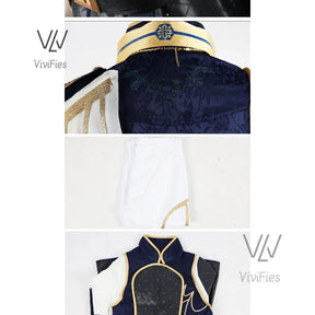 Luca Balsa Cosplay Costume Game Identity V Cosplay Dress Wig Full Set Party Suit Halloween Carnival Uniform