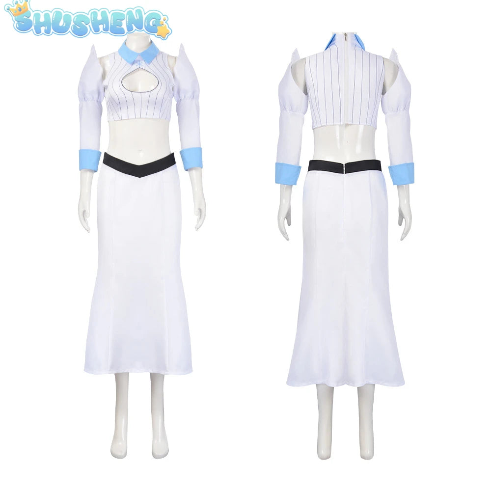 Orihime Inoue Cosplay Suit Inoue Oritime Sexy White T-Shirt Skirt Suit Halloween Carnival Suit XS-XXXL Suit