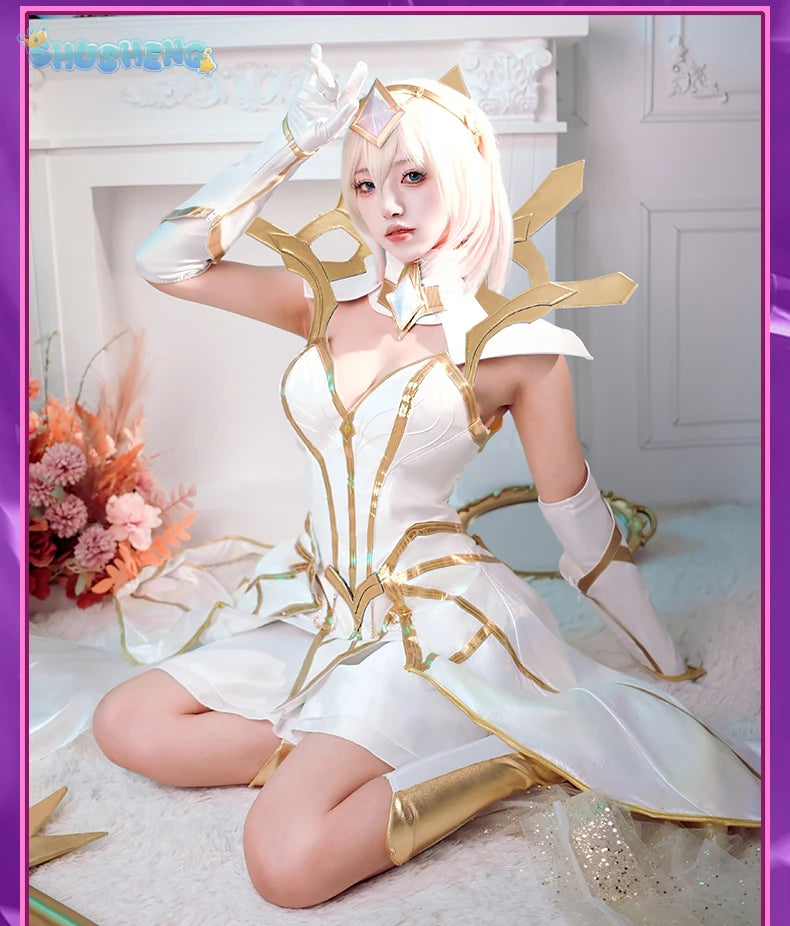 Shusheng LoL Lux The Big Element Makes Women Cosplay Costume Cos Game Anime Party Uniform Hallowen Play Role Clothes Clothing