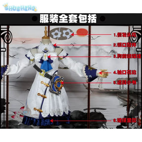 Genshin Impact Barbara Game Suit Lovely Princess Dress Uniform Cosplay Costume Halloween Party Outfit Custom-made