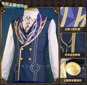 Honkai: Star Rail Aventurine Game Suit Gorgeous Handsome Cosplay Costume Halloween Party Role Play Outfit Men