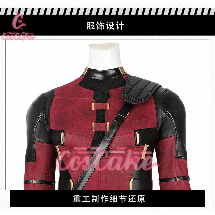 New Deadpool Cosplay Cosutme Wade Winston Wilson Jumpsuit Belt Cosplay Costume Movie Anti-hero Suit Halloween Women's version