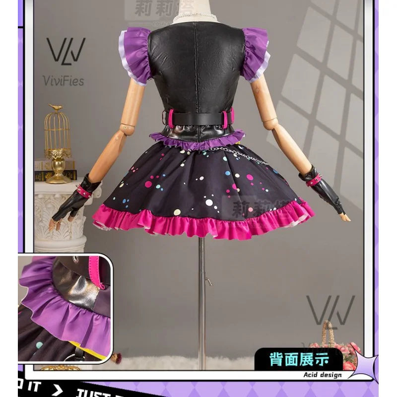 Irelia H Anime Aikatsu!Hoshimiya Ichigo Cosplay Costume Sweet Devil Evening party Dress female Lolita in stock