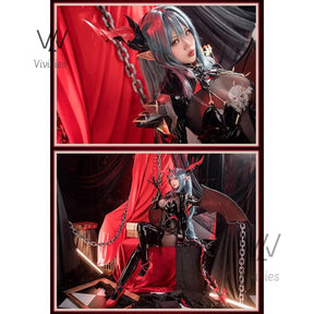 Game Azur Lane reservsburg cosplay costume for Halloween Christmas Festival full set Party comic sexy full set leather jumpsuit