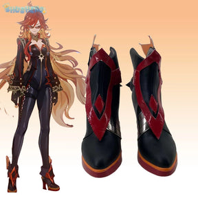 Mavuika  Cosplay Game Genshin Impact Men's and women's boots Universal Fashion High Heels Halloween Party Role Play Accessories