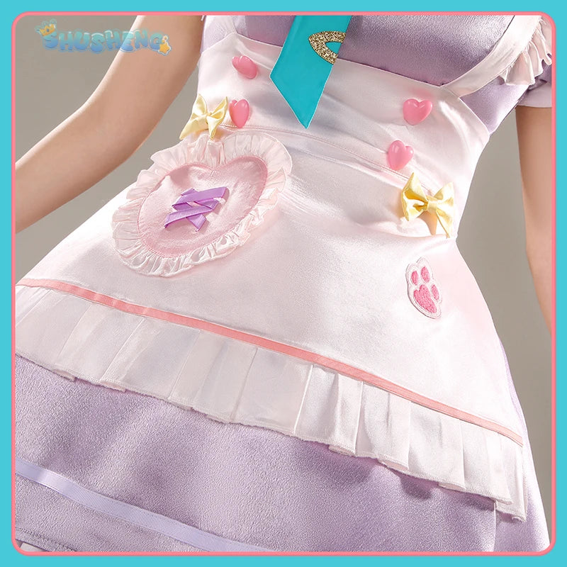 Vtuber Ratna Petit game suit elegant lovely dress uniform cosplay costume Halloween Carnival party role play outfit