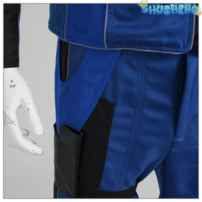 Movie Star Cosplay James Tiberius Captain Costume Kirk Trek Men's Blue Jacket Pants Uniform with Shoes Halloween Outfit