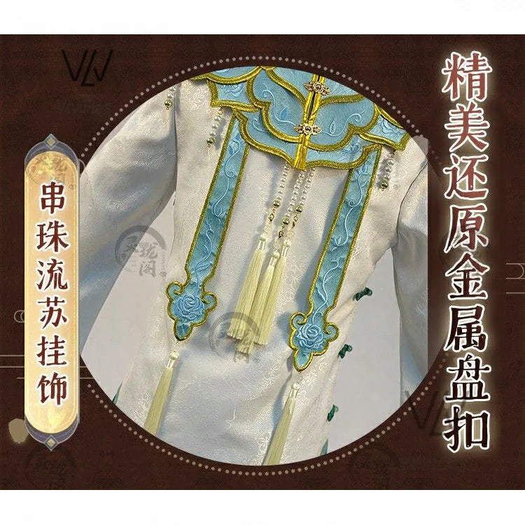 Qi Shiyi Cosplay Game Identity V Antique dealer Chinese style cheongsam accessory set for carnival Halloween costume in stock