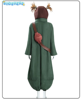 Shusheng-N Alone Cosplay Costume Game Nightmares III 3 Green Jumpsuit Hat Cap Head Cover Bag Helmets Glasses Halloween Party XS-XXXL