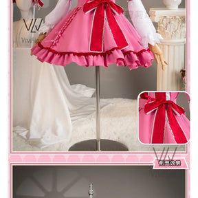 IN STOCK Panty& Stocking with Garterbelt Stocking Anarchy Cosplay Costume Wig Pink Lolita Dress Woman Sexy Kawaii Halloween Suit