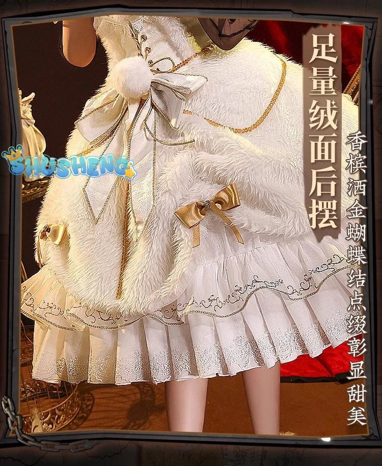 Shusheng-SSR Game Identity V girl Cosplay Costume Princess Lolita  Dress Princess Lolita girl Uniforms Clothes Halloween Carnival Party Suit