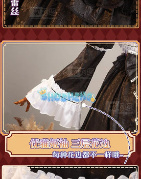 Anime Misamisa Cosplay Costume MisaMisa wig Dark Lolita Style Uniform Halloween Party Girl Dress Up Complete Set S-XXL