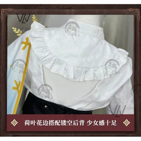 Edgar Valden Cosplay Game Identity V Costume Painter Golden Ratio Sweet Uniform Halloween Party Role Play Clothing spot goods