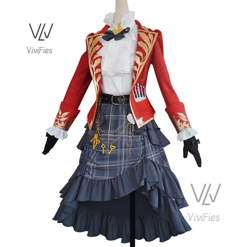 Anime Identity V Tracy Reznik Latest style Anniversary Heart Lock Game Suit Uniform Cosplay Costume Halloween Party Outfit Women