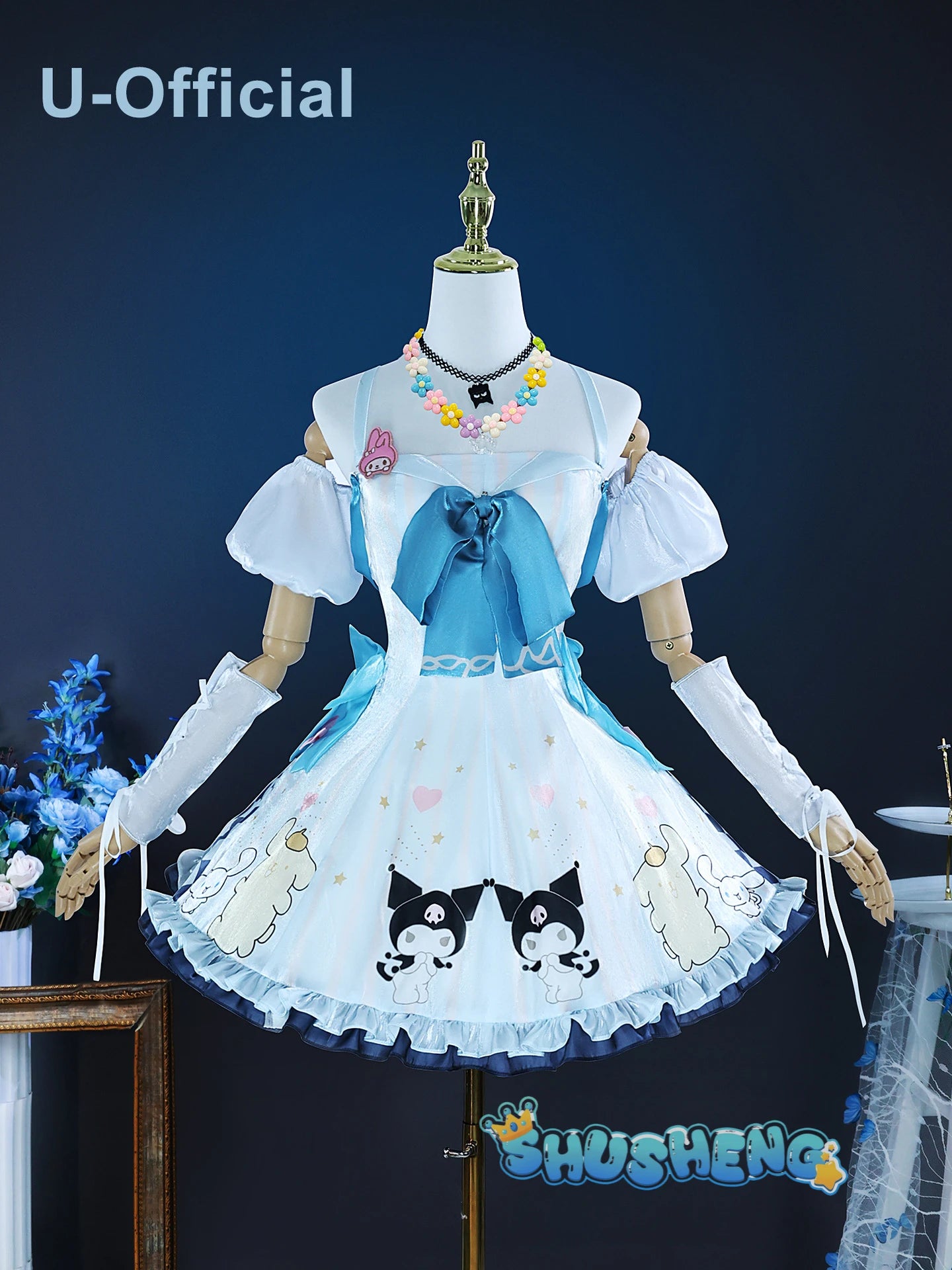 U-Official Cosplay Game Arknights U-Official Eureka Cosplay Costume Dress Wig Anime Role Play Carnival Party Suits