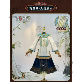 Qi Shiyi Cosplay Game Identity V Antique dealer Chinese style cheongsam accessory set for carnival Halloween costume in stock