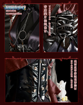 Genshin Impact Peruere Servant Cosplay Costume Coat, necklace, headwear, leg accessories, props, Halloween custom uniform