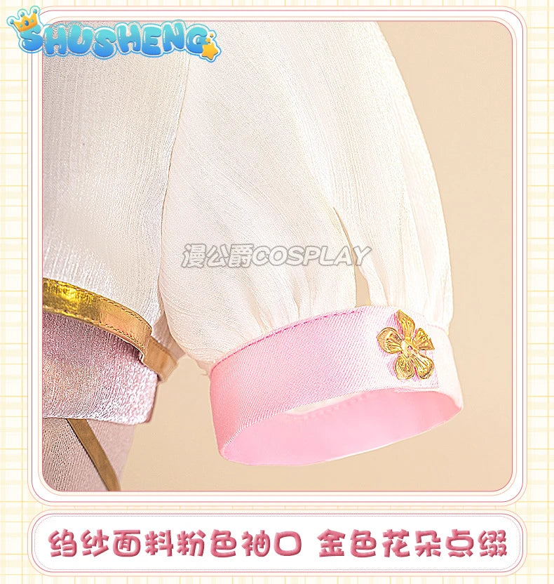 Game VTuber Ace Taffy Cosplay Costume Wig YouTuber Ace Taffy Princess Lolita Dress Uniform Women Halloween Party Suit