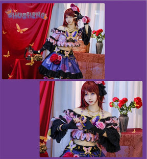 Aikatsu! Series Shibuki ran Rose set cosplay costume cos game anime party uniform Hallowen play role clothes clothing