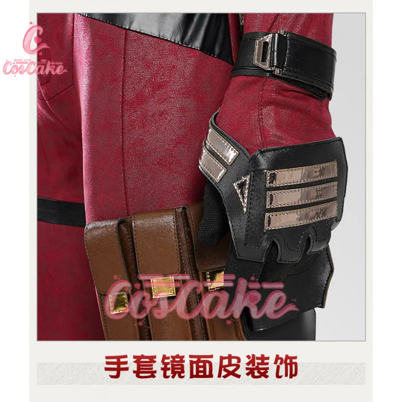 New Deadpool 3 Cosplay Cosutme Wade Winston Wilson Jumpsuit Belt Cosplay Costume Movie Anti-hero Suit Halloween