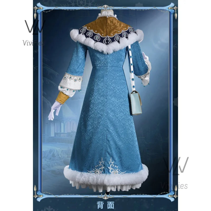 Identity V Melly Plinius Cosplay Costume Entomologist Golden Skin Court Dress Uniform Halloween Party Outfit Game Suit