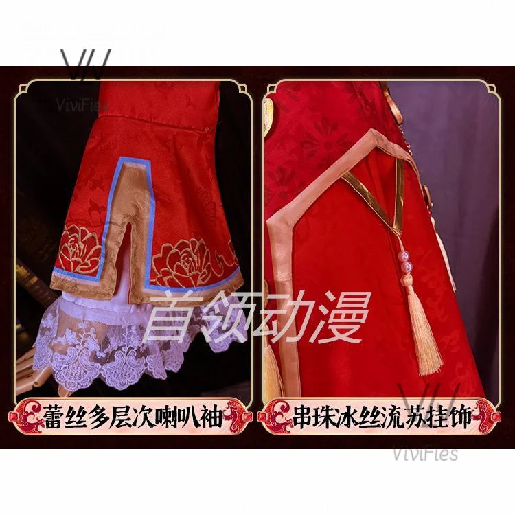 Game Identity V Entomologist Melly Plinius Cosplay Costume Chinese Ancient Dress Suit With Veil Halloween Uniforms Custom Made