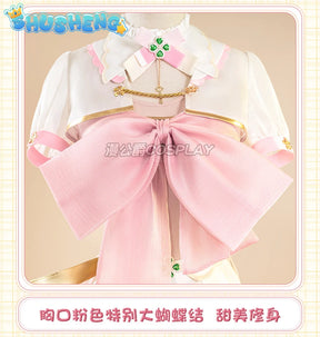 Game VTuber Ace Taffy Cosplay Costume Wig YouTuber Ace Taffy Princess Lolita Dress Uniform Women Halloween Party Suit