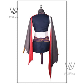 Game Senren*Banka  Hitachi Mako Cosplay Costume Halloween Japanese Game Suit Lovely Women Kimono New in stock