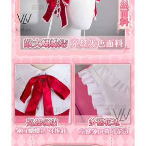 IN STOCK Panty& Stocking with Garterbelt Stocking Anarchy Cosplay Costume Wig Pink Lolita Dress Woman Sexy Kawaii Halloween Suit