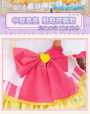 Manaka Laala Cosplay Anime Pripara Costume Sweet Gorgeous Uniform Dress Women Halloween Carnival Role Play Clothing S-XXL