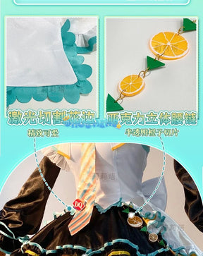 Miku cosplay cute princess Loli dress Miku wig play a full set of dresses for Christmas and Halloween S-XXL