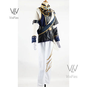 Luca Balsa Cosplay Costume Game Identity V Cosplay Dress Wig Full Set Party Suit Halloween Carnival Uniform