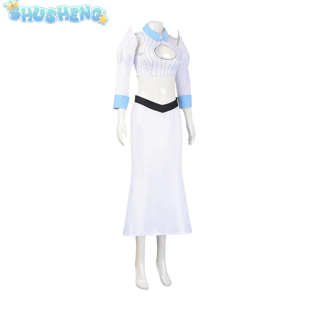 Orihime Inoue Cosplay Suit Inoue Oritime Sexy White T-Shirt Skirt Suit Halloween Carnival Suit XS-XXXL Suit