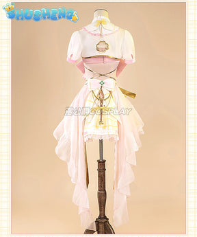 Game VTuber Ace Taffy Cosplay Costume Wig YouTuber Ace Taffy Princess Lolita Dress Uniform Women Halloween Party Suit