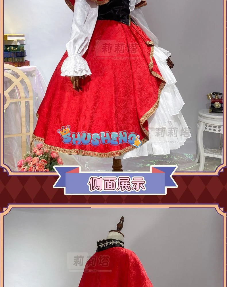 Shinku cosplay Rozen maid den Shinku cosplay Halloween red dress costume custom made S-XXL