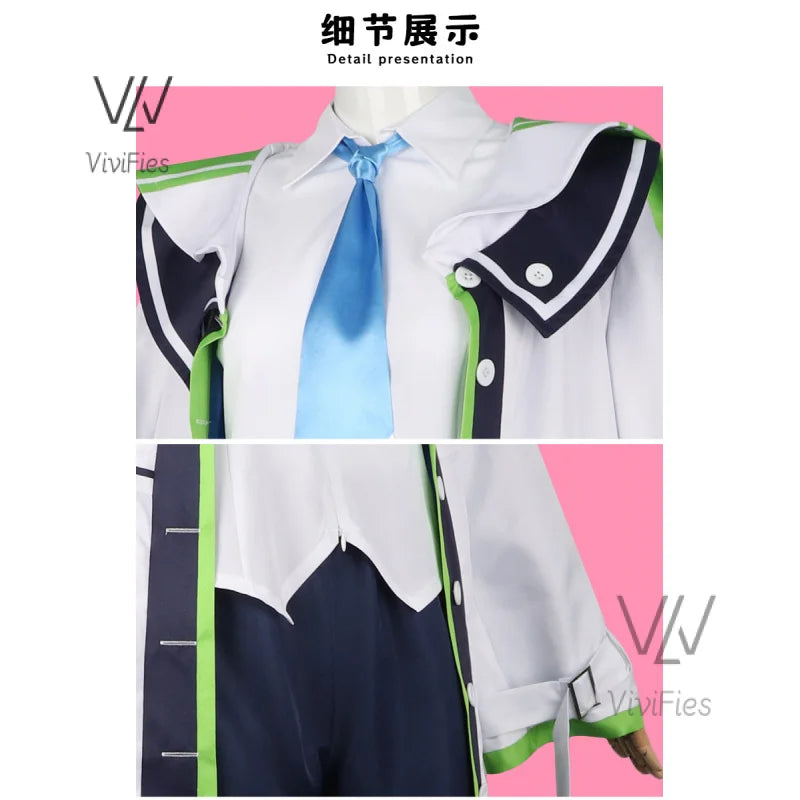 Saiba Momoi Saiba Midori Anime Blue Archive Game Cosplay Costume Wig Jacket Coat Halloween Party Carnival Outfit Headwear