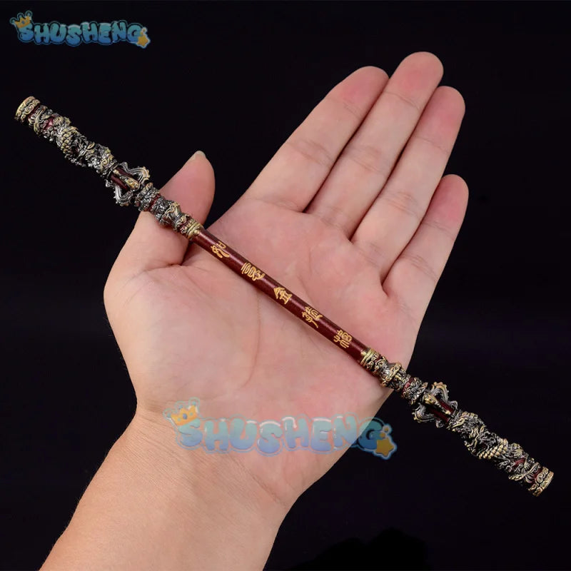 Black Myth Wukong Sun Wukong Golden Cudgel Monkey King Weapon Cosplay 35CM Metal Props Accessory for Boys Kids Birthday Gifts