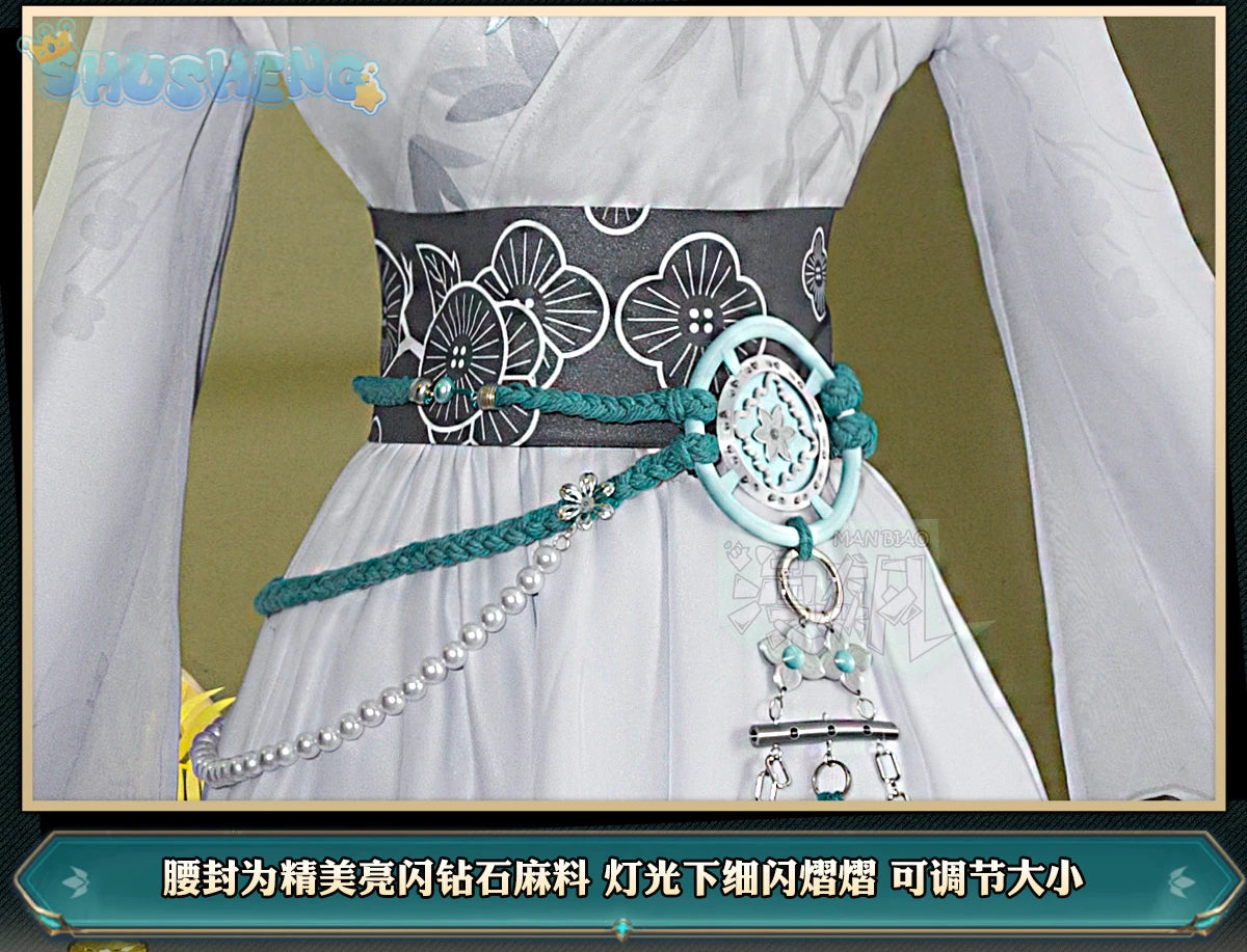 Identity V New Qi Shiyi antique dealers Cosplay Costume Chinese style Handsome Uniform Game Suit Halloween Party Outfit