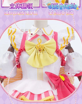 Manaka Laala Cosplay Anime Pripara Costume Sweet Gorgeous Uniform Dress Women Halloween Carnival Role Play Clothing S-XXL