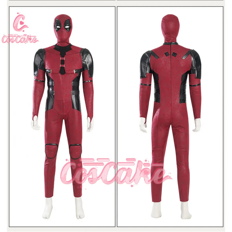 New Deadpool 3 Cosplay Cosutme Wade Winston Wilson Jumpsuit Belt Cosplay Costume Movie Anti-hero Suit Halloween