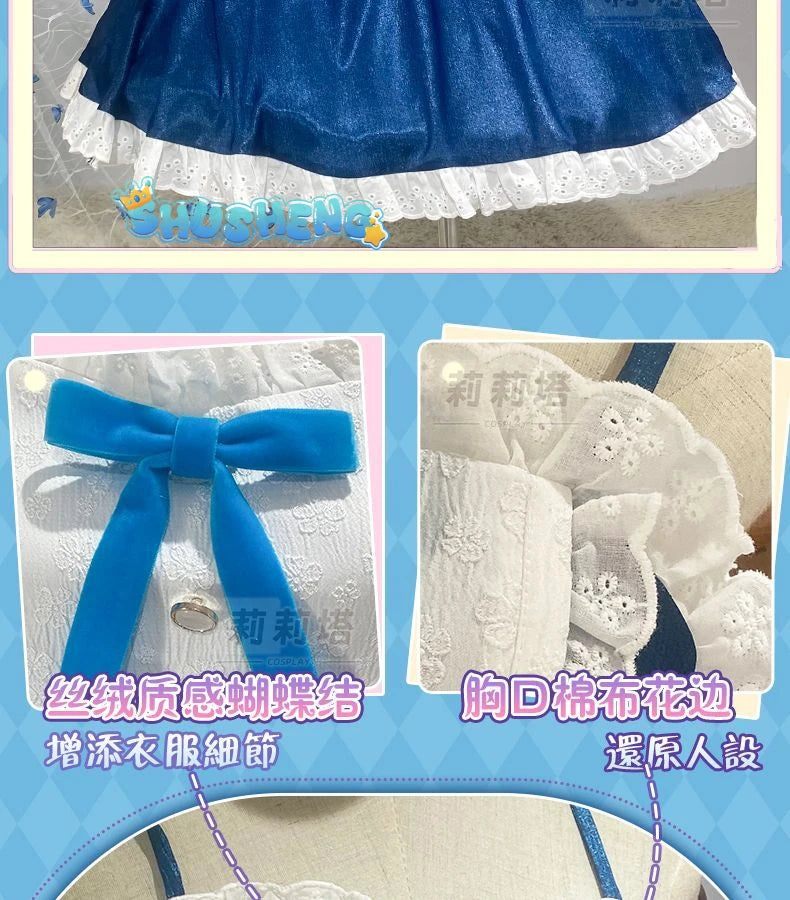 Anime Love Chunibyo & Other Delusion Takanashi Rikka Cosplay Costume Lolita Dress kawaii Halloween Costumes for Women