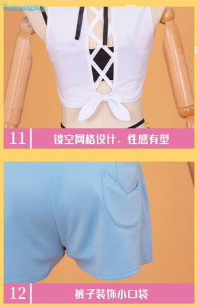 Nijisanji vtuber Hoshikawa Sara initial clothing women cosplay costume cos game anime party uniform Hallowen play role clothes