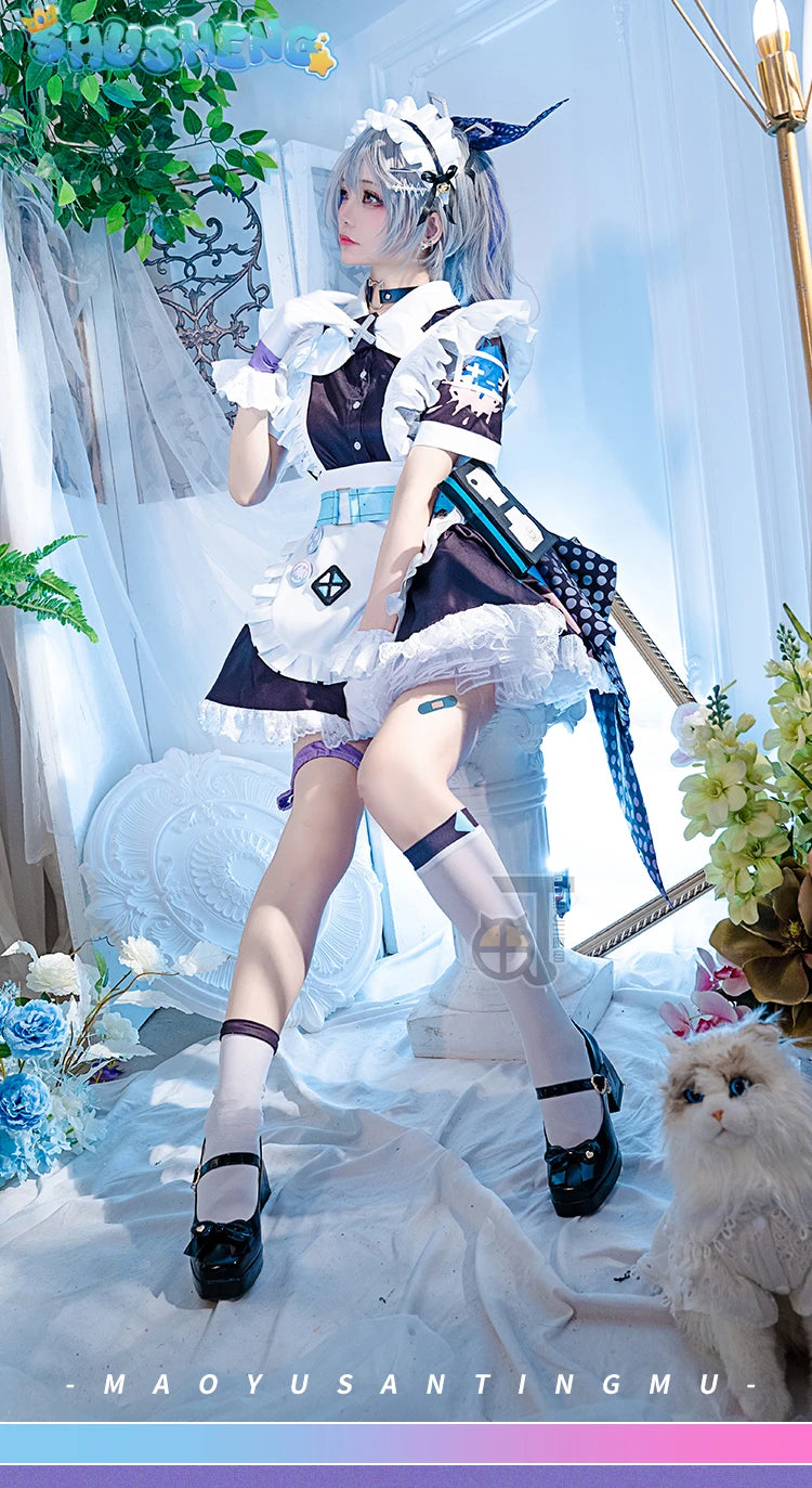 Honkai: Star Rail Silver Wolf maid dress cosplay costume cos game anime party uniform Hallowen play role clothes clothing