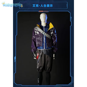 Anime Game LOL True Damage Ekko Fashion Uniform Cosplay Costume Halloween Carnival Party Outfit Casual Clothing Men