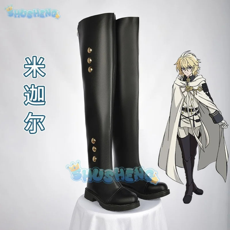 Seraph of the end cos Hyakuya Mikaela cosplay Anime game character shoes